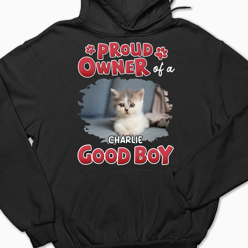 Proud Owner Of Good Cats Photo - Personalized Custom Hoodie - Image 5