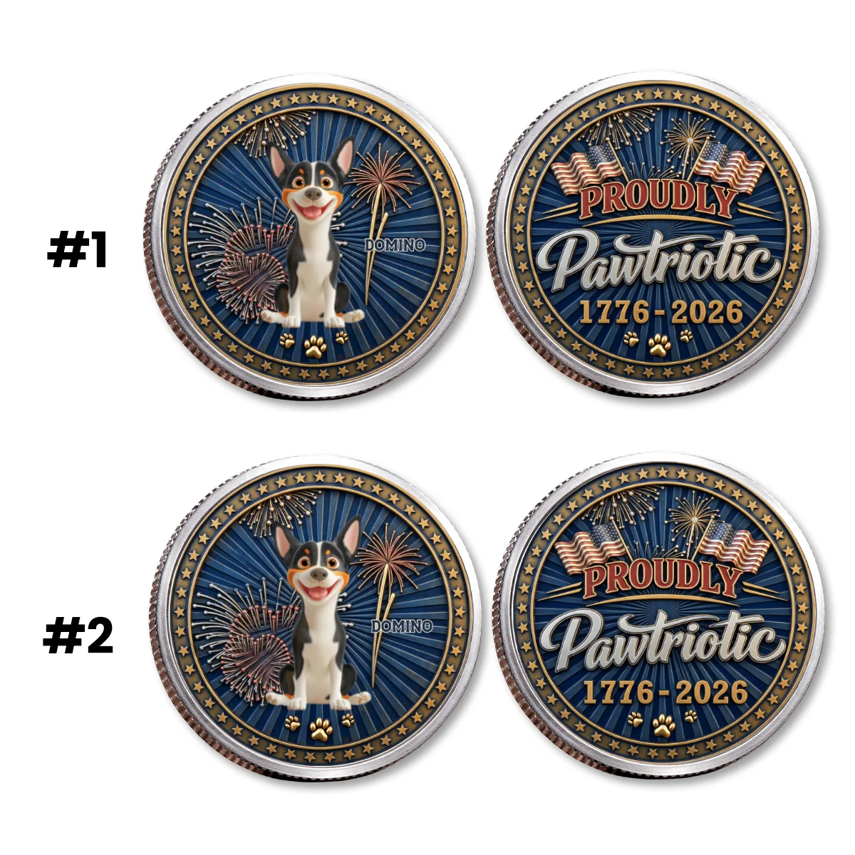 Proudly Pawtriotic - Personalized Custom Commemorative Keepsake Coin - Image 13