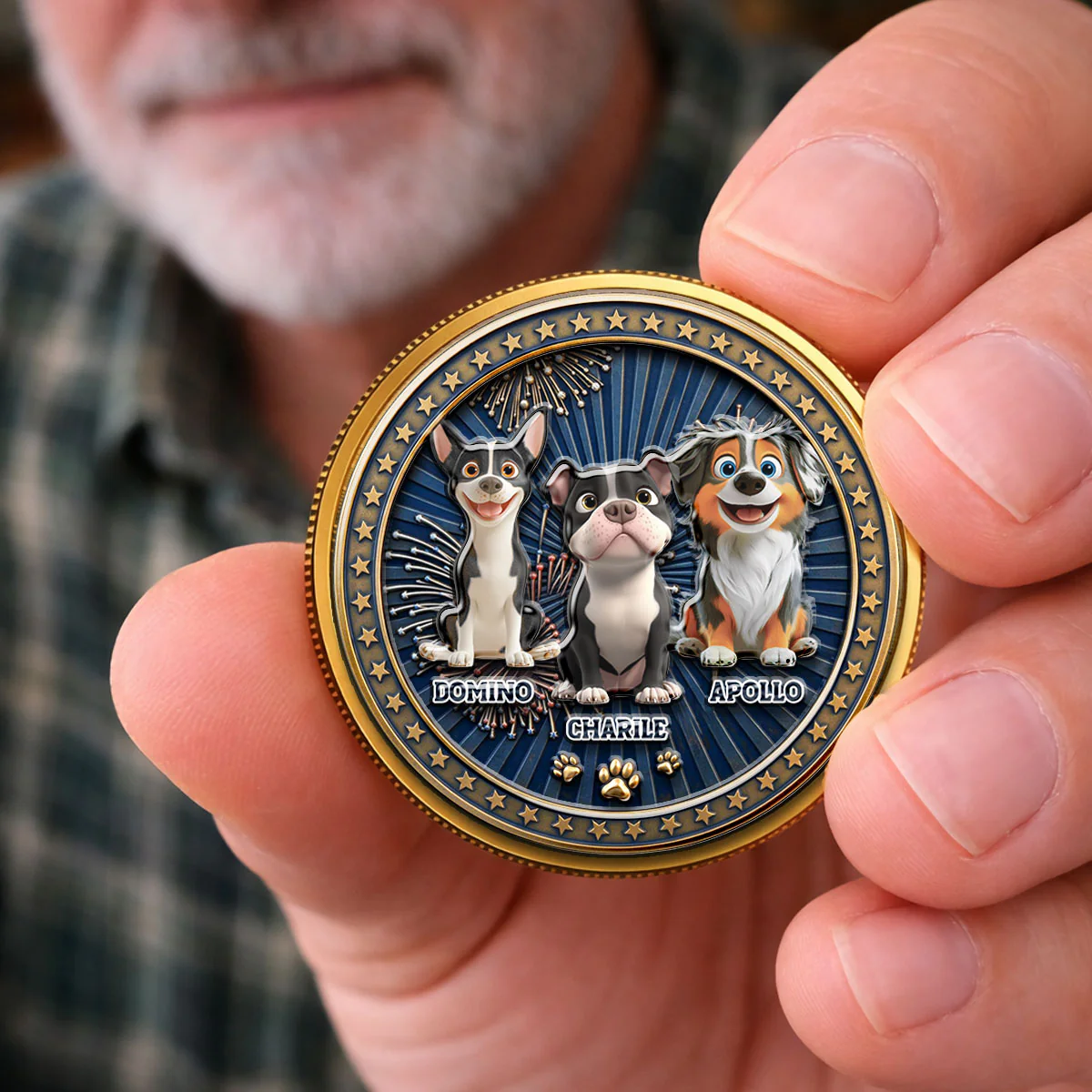 Proudly Pawtriotic - Personalized Custom Commemorative Keepsake Coin - Image 2