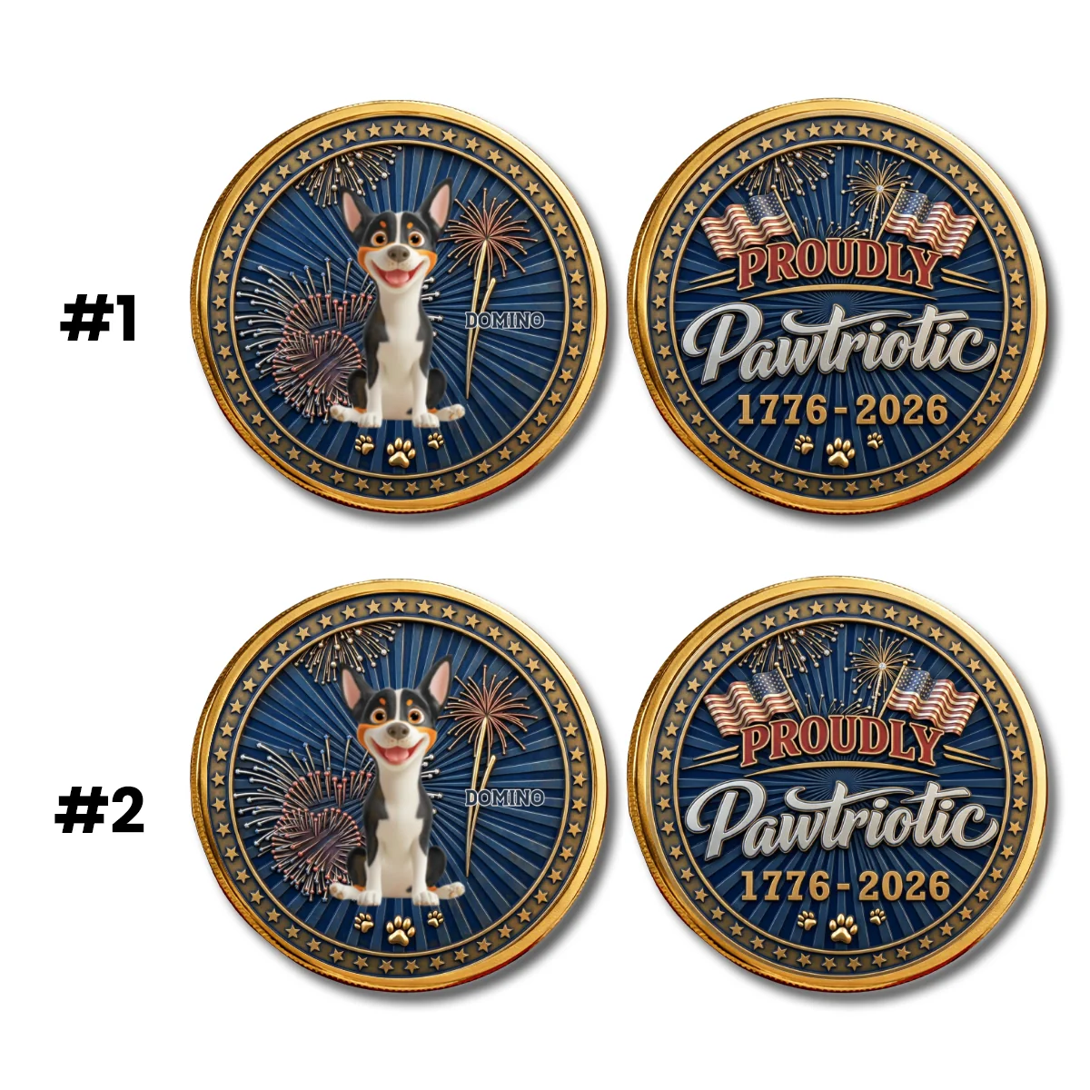 Proudly Pawtriotic - Personalized Custom Commemorative Keepsake Coin - Image 7
