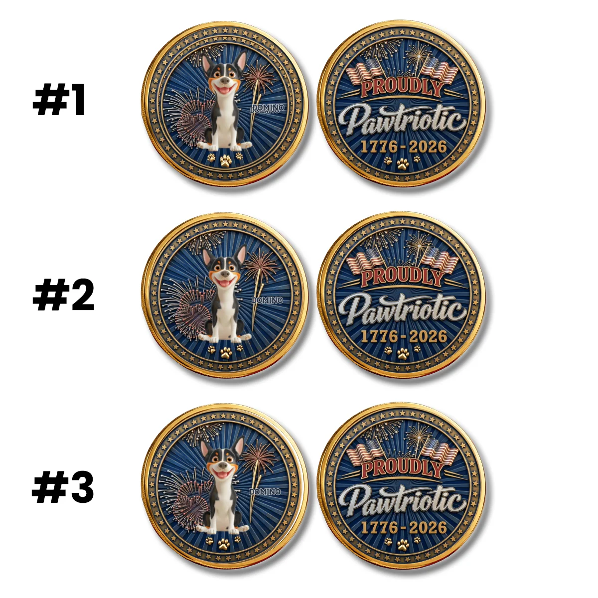 Proudly Pawtriotic - Personalized Custom Commemorative Keepsake Coin - Image 8