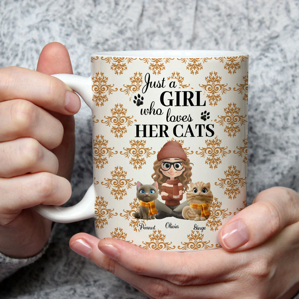 Pumskin Cat Autumn - Personalized Custom Coffee Mug - Image 3