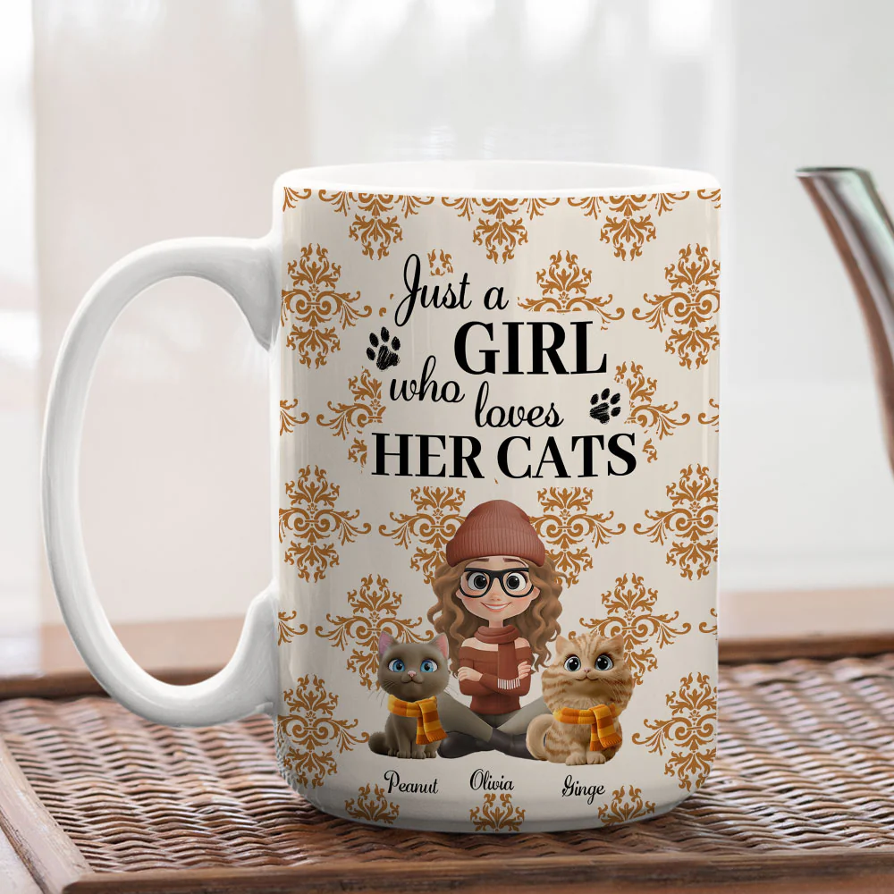 Pumskin Cat Autumn - Personalized Custom Coffee Mug - Image 5