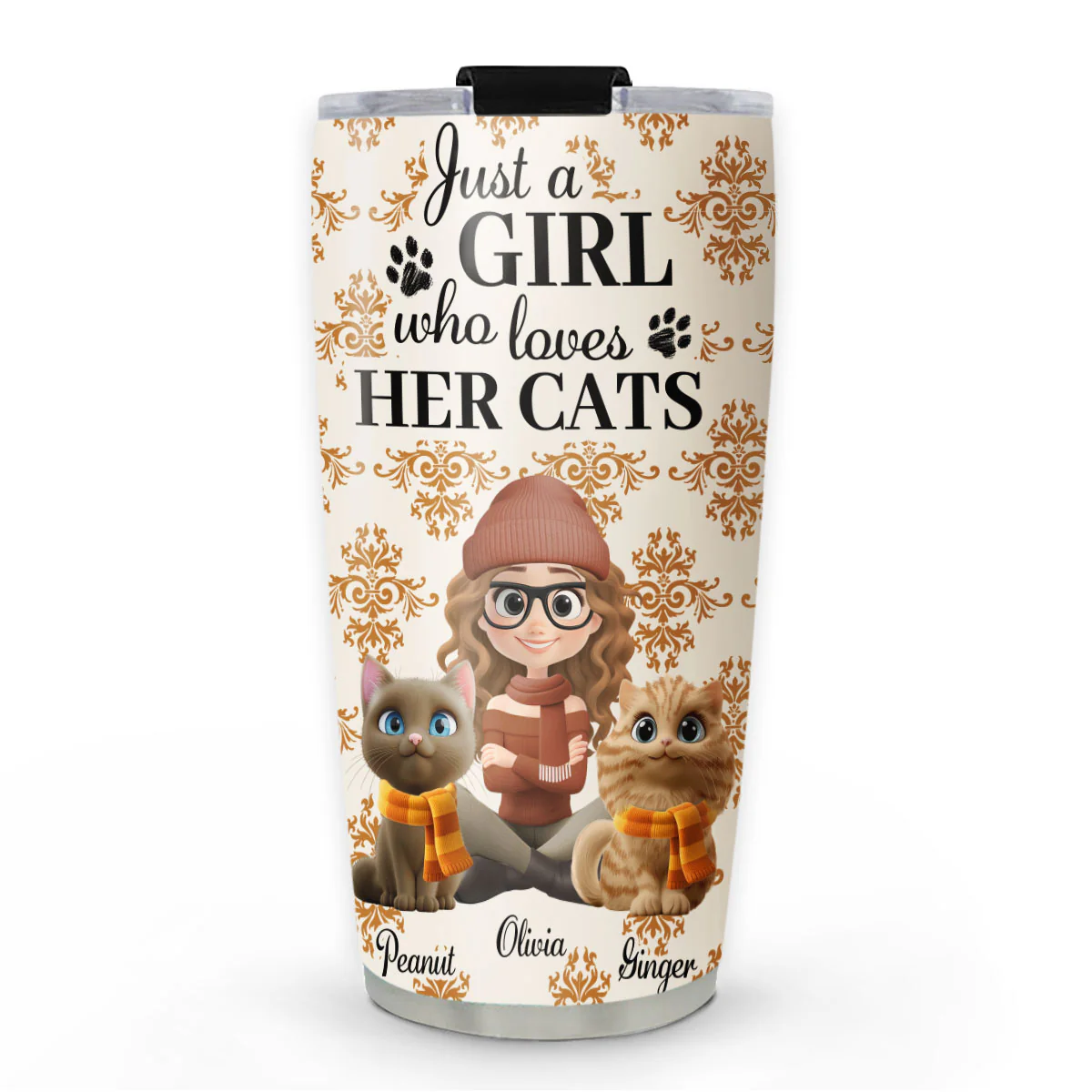 Pumskin Cat Autumn - Personalized Custom Tumbler