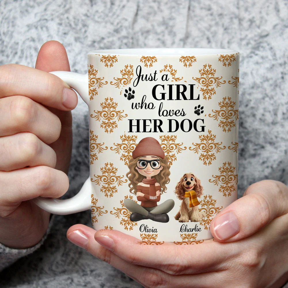 Pumskin Dog Autumn - Personalized Custom Coffee Mug - Image 2