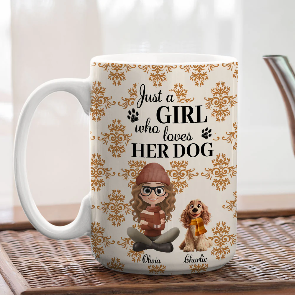 Pumskin Dog Autumn - Personalized Custom Coffee Mug - Image 4