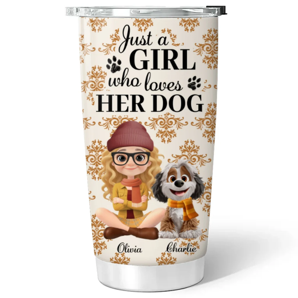 Pumskin Dog Autumn - Personalized Custom Tumbler - Image 6