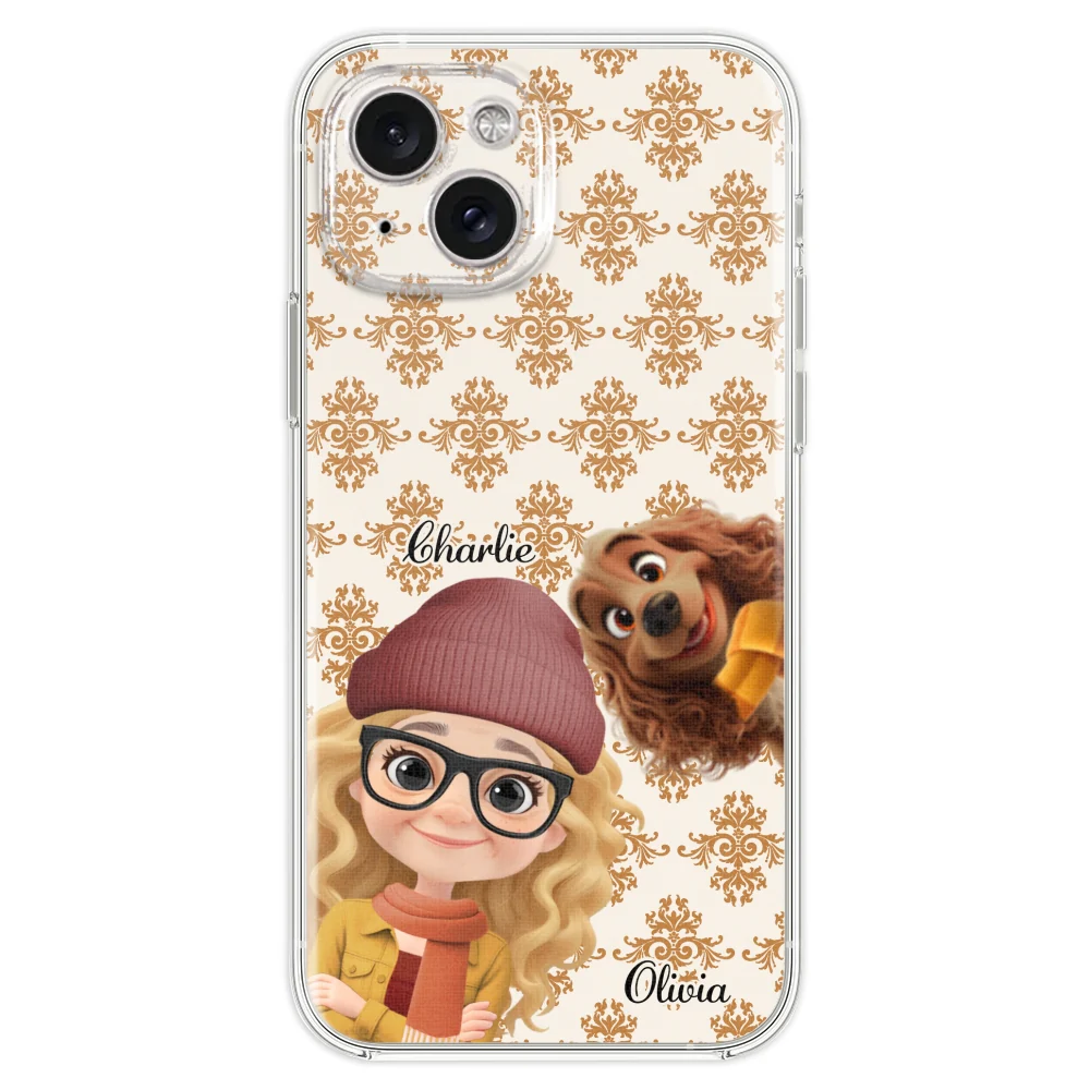 Pumskin Girl And Her Pet - Personalized Custom Phone Case - Image 20