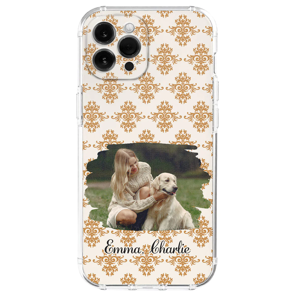Pumskin Girl And Her Pet Photo - Personalized Custom Phone Case