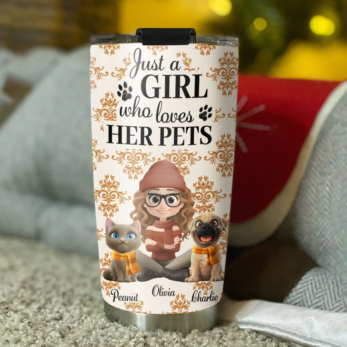 Pumskin Pet Autumn - Personalized Custom Tumbler - Image 4