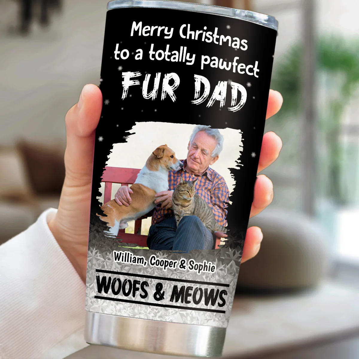 Pur And Kiss Are All You Need Photo - Personalized Custom Tumbler - Image 2