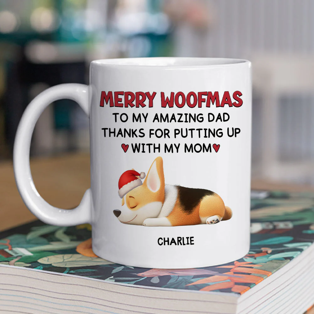 Putting Up With My Mom Mum Christmas - Persionalized Custom Coffee Mug - Image 2