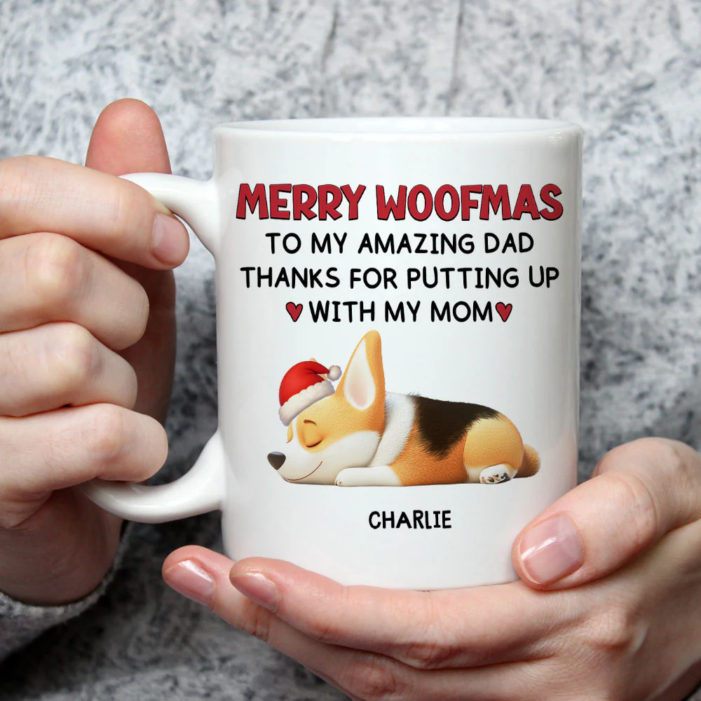 Putting Up With My Mom Mum Christmas - Persionalized Custom Coffee Mug - Image 3