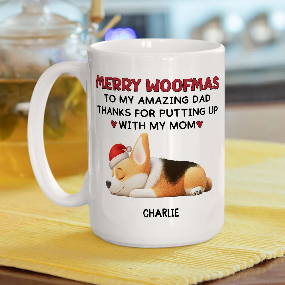 Putting Up With My Mom Mum Christmas - Persionalized Custom Coffee Mug - Image 4