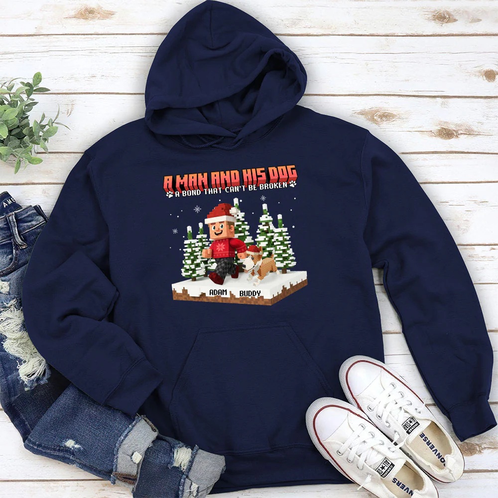Puzzle Dog Cartoon - Personalized Custom Hoodie - Image 2