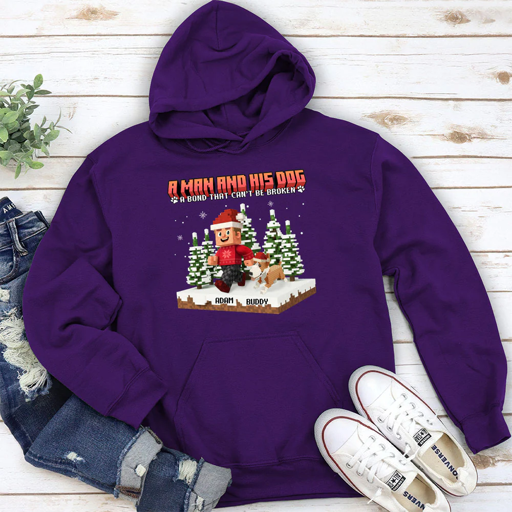 Puzzle Dog Cartoon - Personalized Custom Hoodie - Image 5