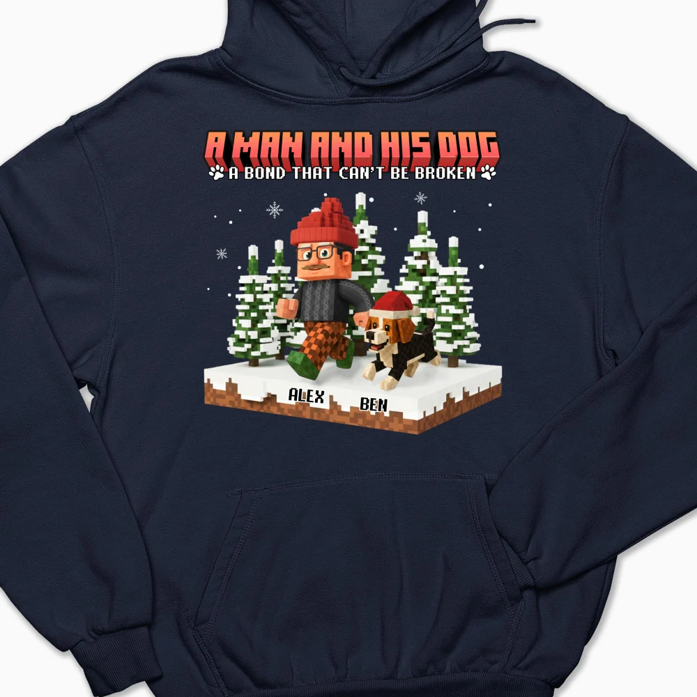 Puzzle Dog Cartoon - Personalized Custom Hoodie - Image 6