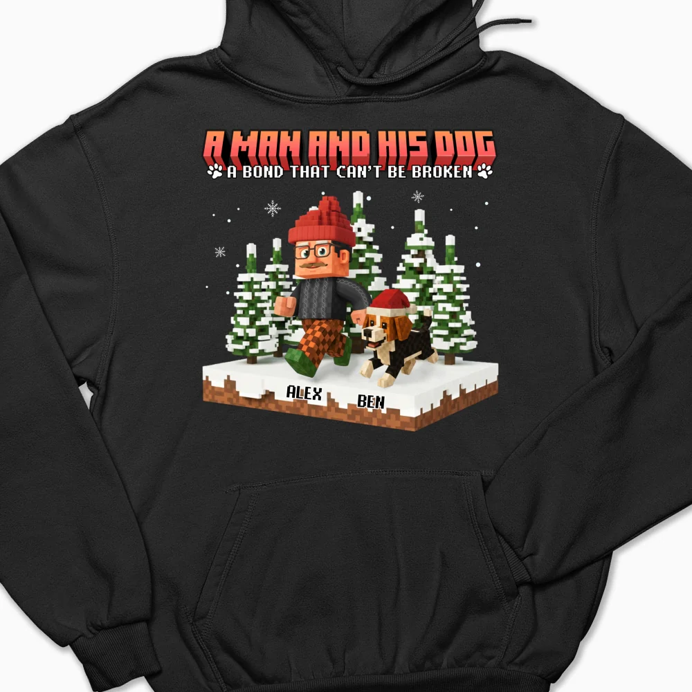 Puzzle Dog Cartoon - Personalized Custom Hoodie - Image 7
