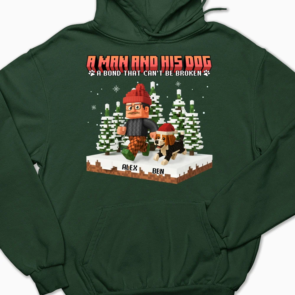 Puzzle Dog Cartoon - Personalized Custom Hoodie - Image 8