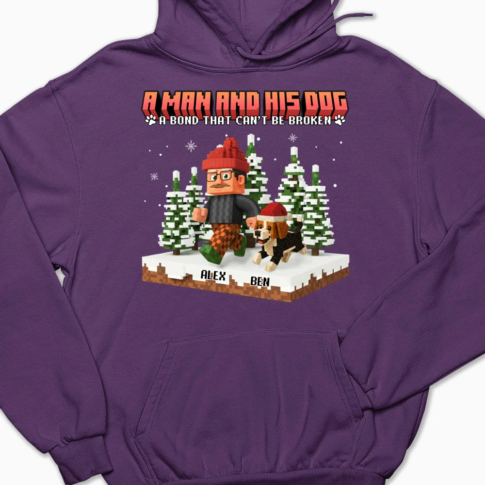 Puzzle Dog Cartoon - Personalized Custom Hoodie - Image 9
