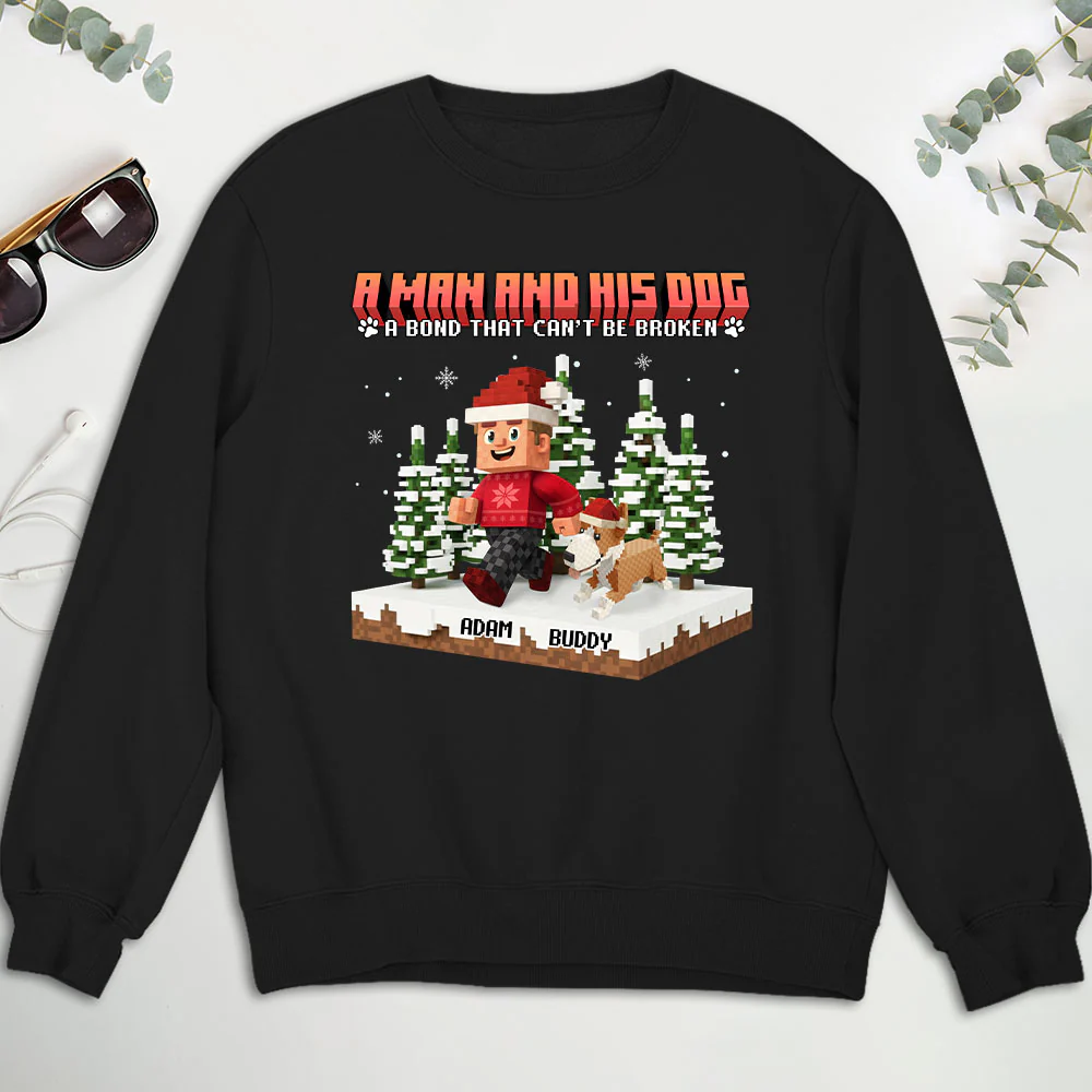 Puzzle Dog Cartoon - Personalized Custom Sweatshirt