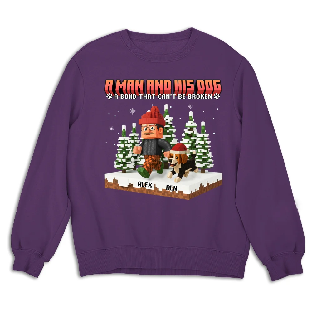 Puzzle Dog Cartoon - Personalized Custom Sweatshirt - Image 5