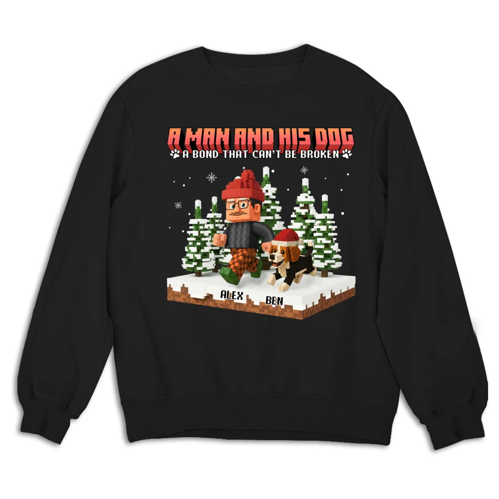 Puzzle Dog Cartoon - Personalized Custom Sweatshirt - Image 6