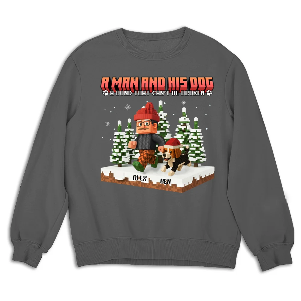 Puzzle Dog Cartoon - Personalized Custom Sweatshirt - Image 7