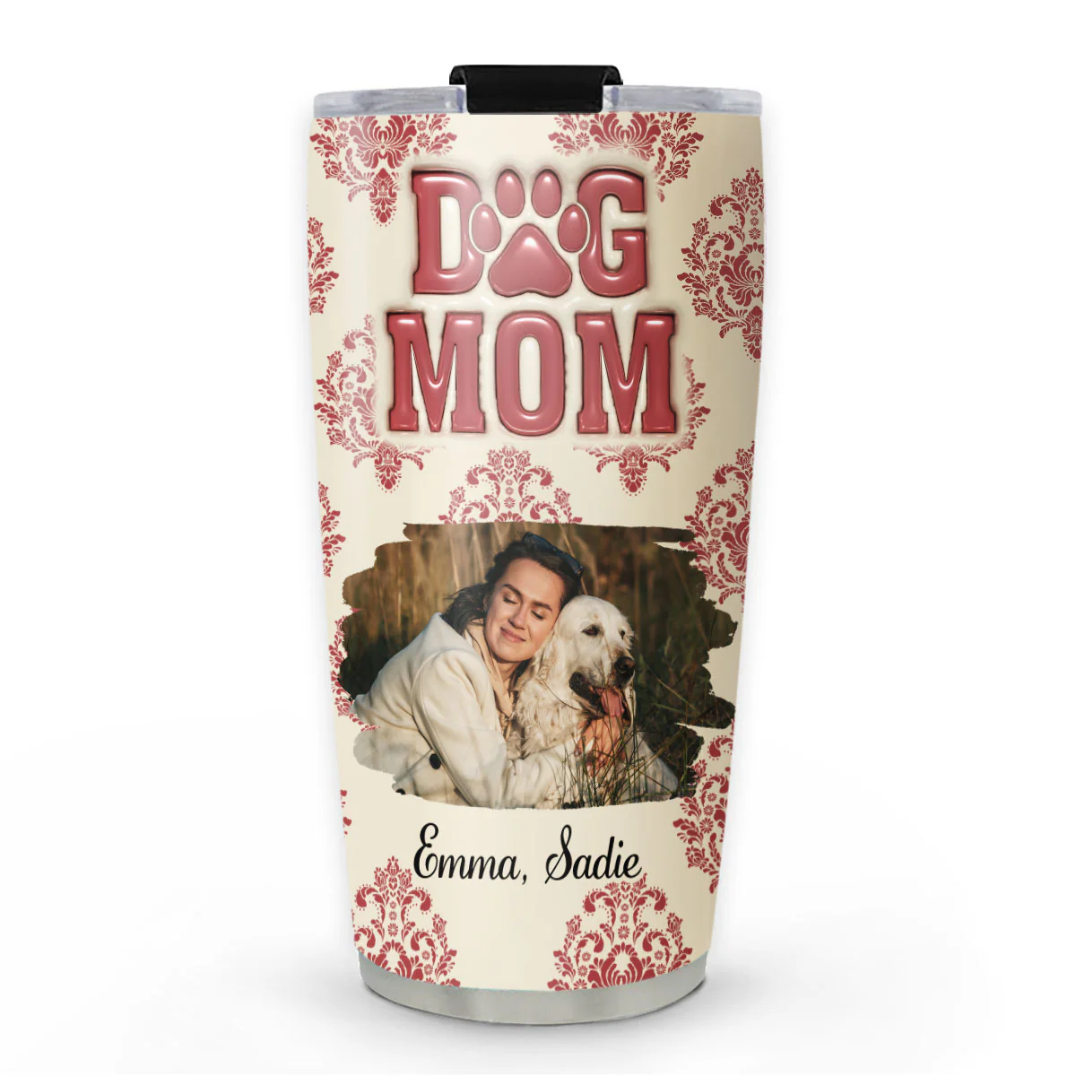 Queen Of Dogs Photo - Personalized Custom 3D Inflated Effect Tumbler
