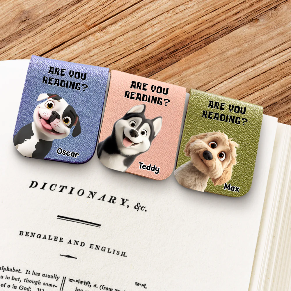 Reading Or Not - Personalized Custom Leather Bookmark