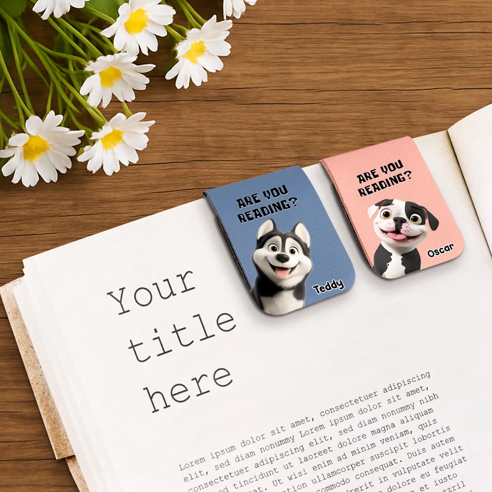 Reading Or Not - Personalized Custom Leather Bookmark - Image 2