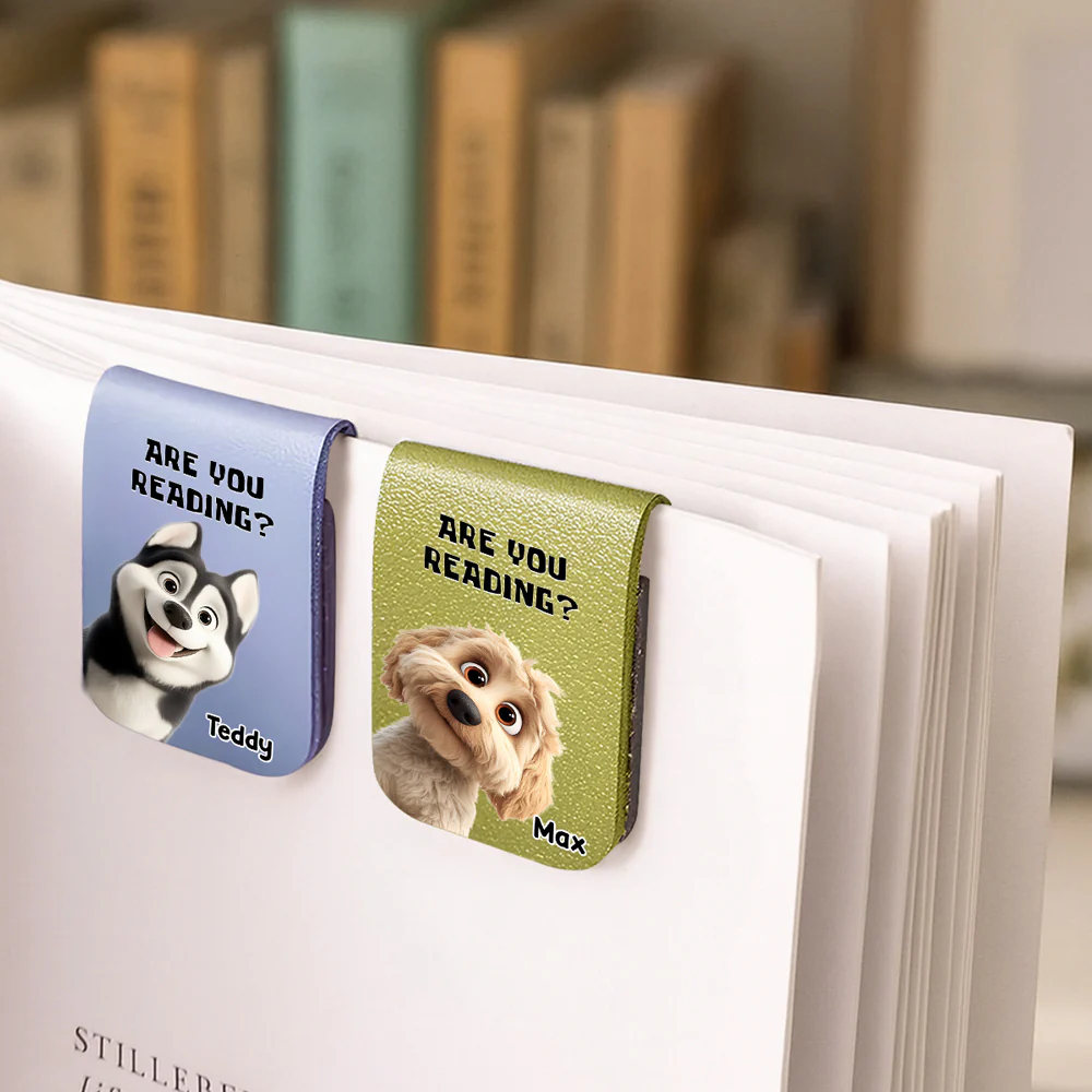 Reading Or Not - Personalized Custom Leather Bookmark - Image 3
