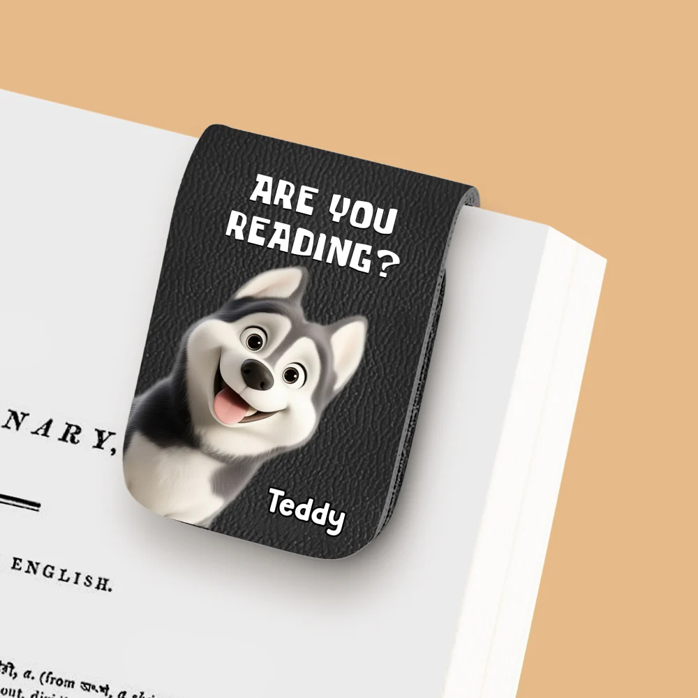 Reading Or Not - Personalized Custom Leather Bookmark - Image 6