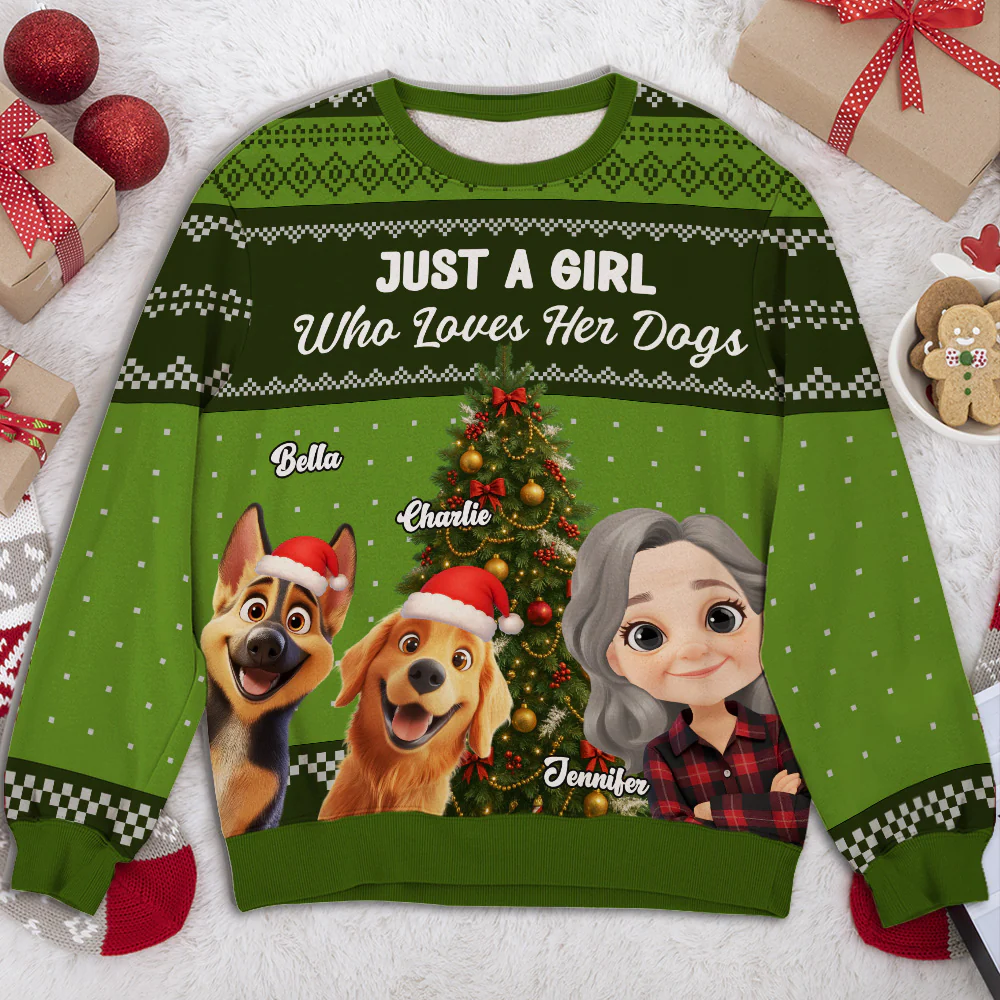 Really Love My Dog - Personalized Custom All-Over-Print Sweatshirt - Image 2