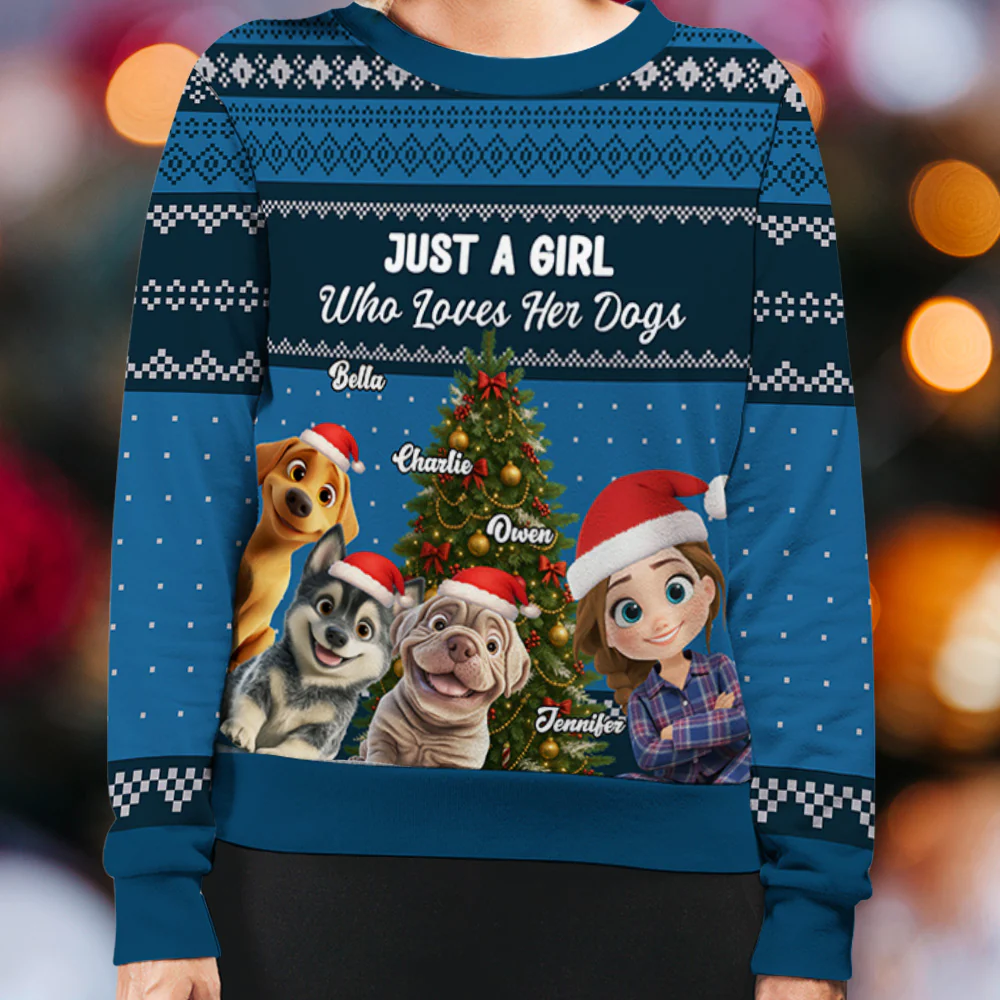 Really Love My Dog - Personalized Custom All-Over-Print Sweatshirt - Image 3