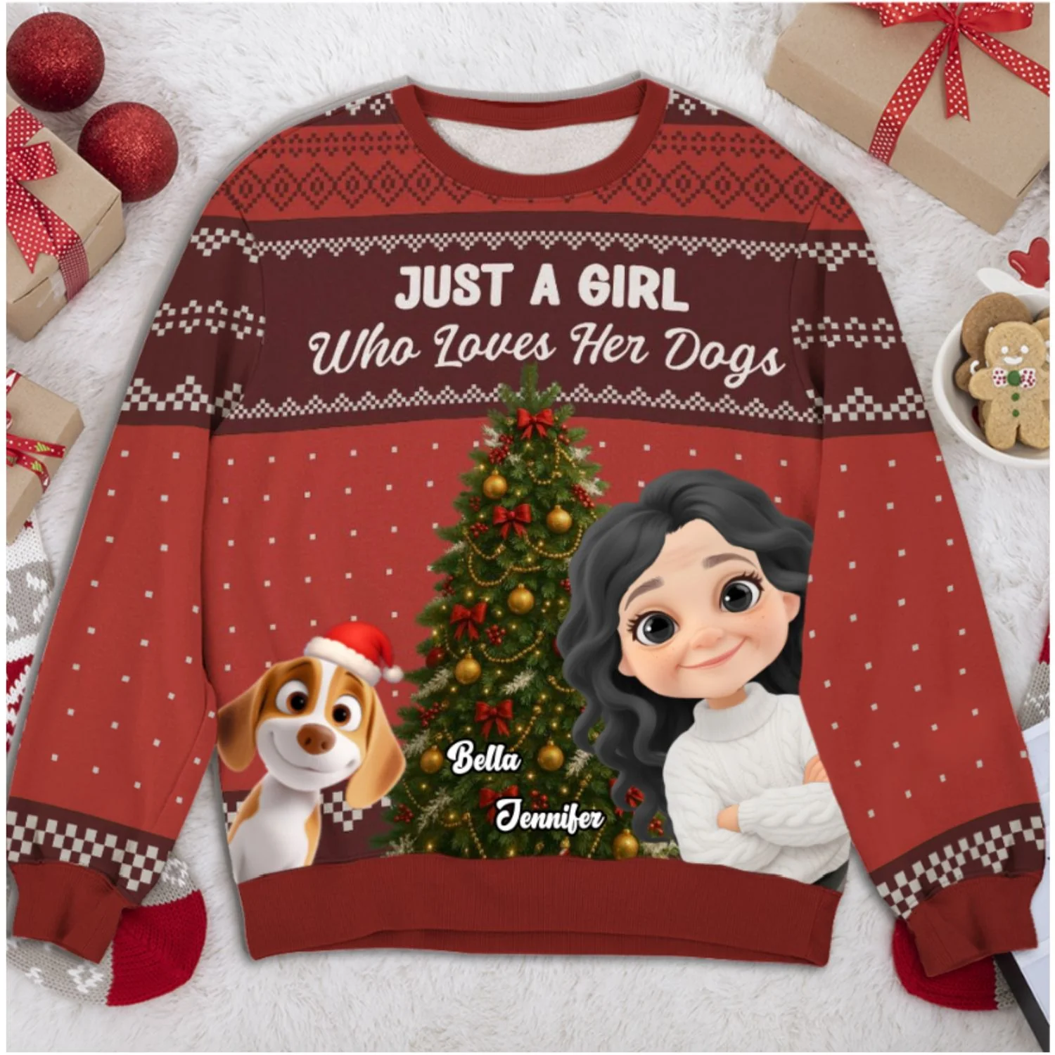 Really Love My Dog - Personalized Custom All-Over-Print Sweatshirt - Image 6