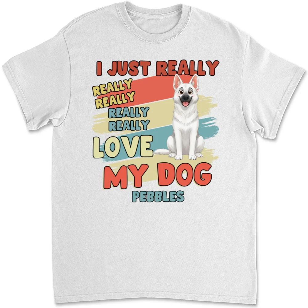 Really Really Love Storybook Dog - Personalized Custom Unisex T-Shirt - Image 6