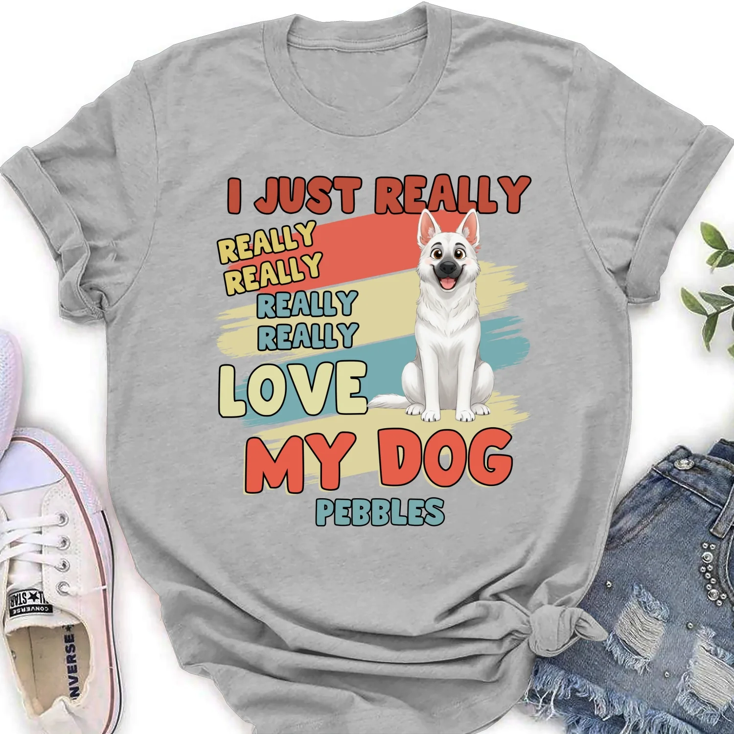 Really Really Love Storybook Dog - Personalized Custom Women's T-Shirt - Image 7