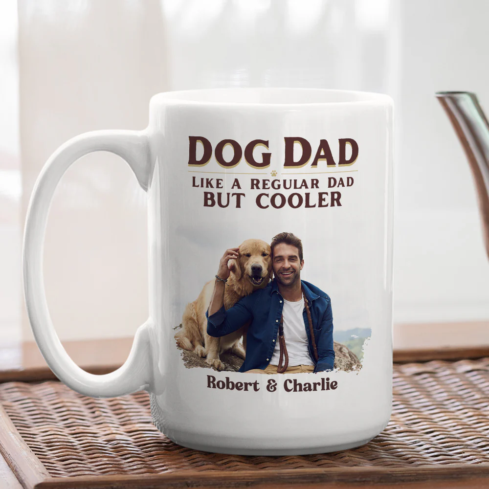 Regular But Cooler Photo - Personalized Custom Coffee Mug - Image 2
