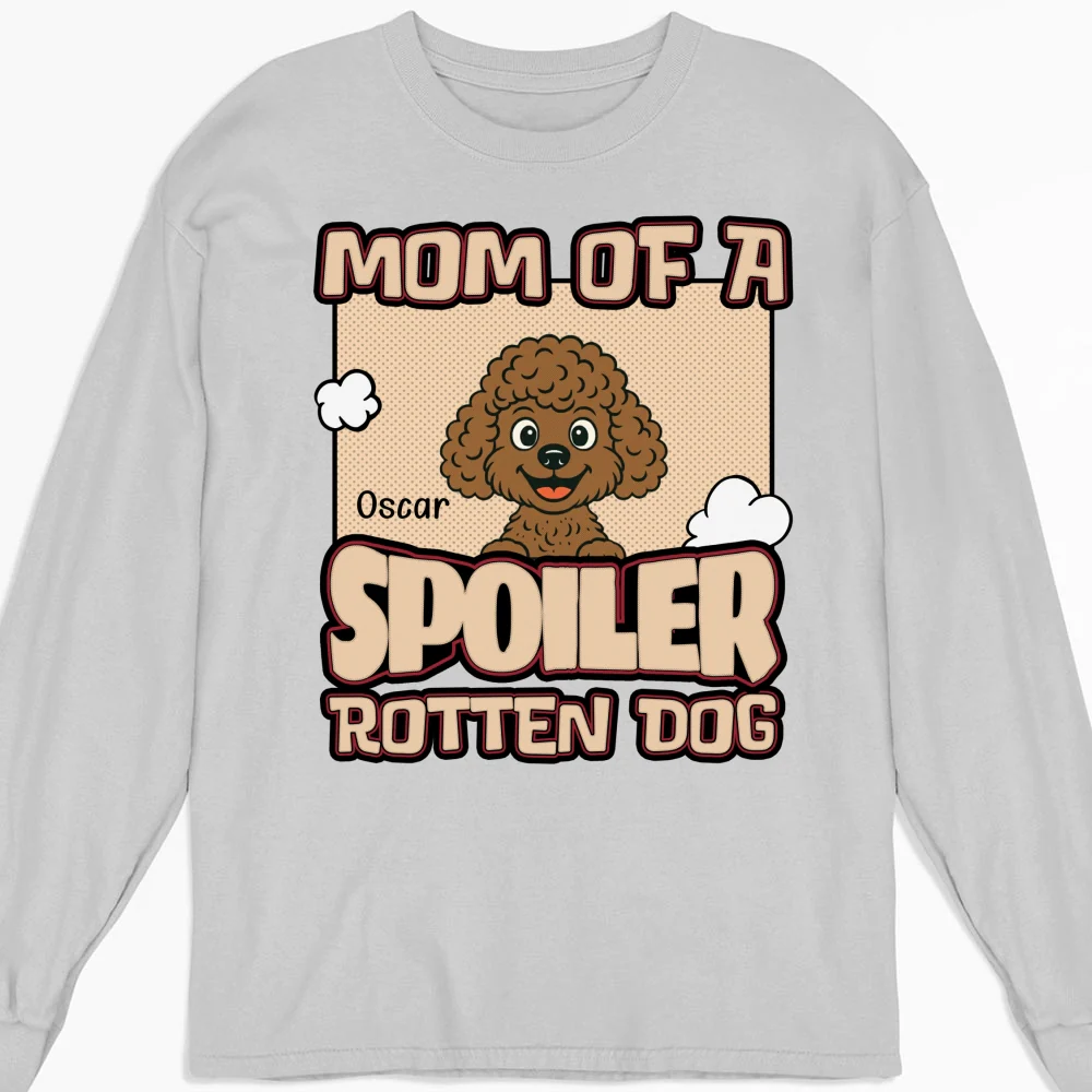 Retro Parents And Dog - Personalized Custom Long Sleeve T-Shirt - Image 4