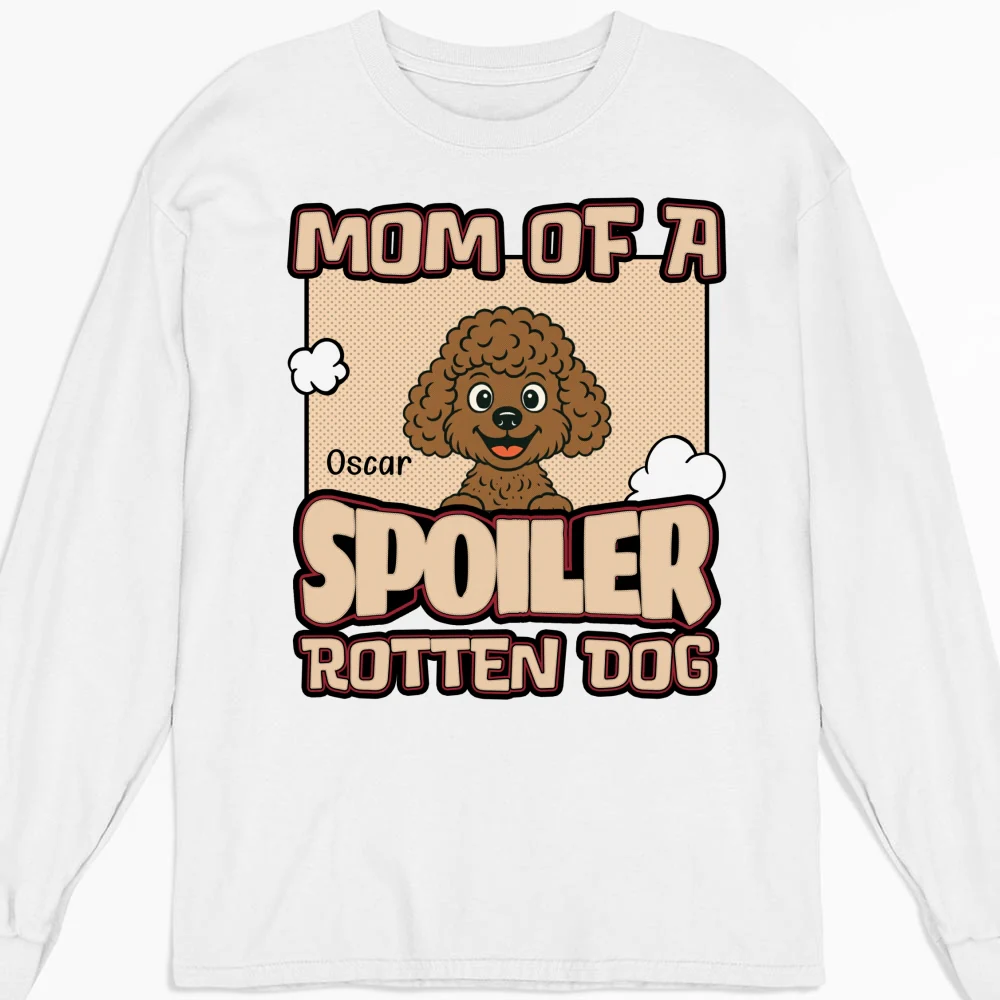 Retro Parents And Dog - Personalized Custom Long Sleeve T-Shirt - Image 5