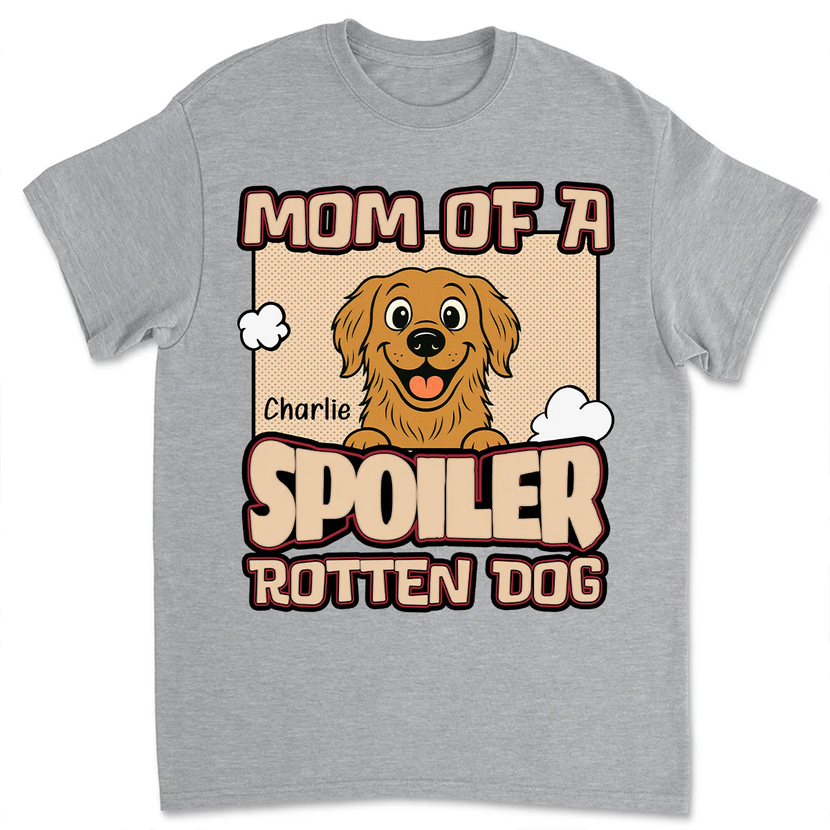Retro Parents And Dog - Personalized Custom Unisex T-shirt
