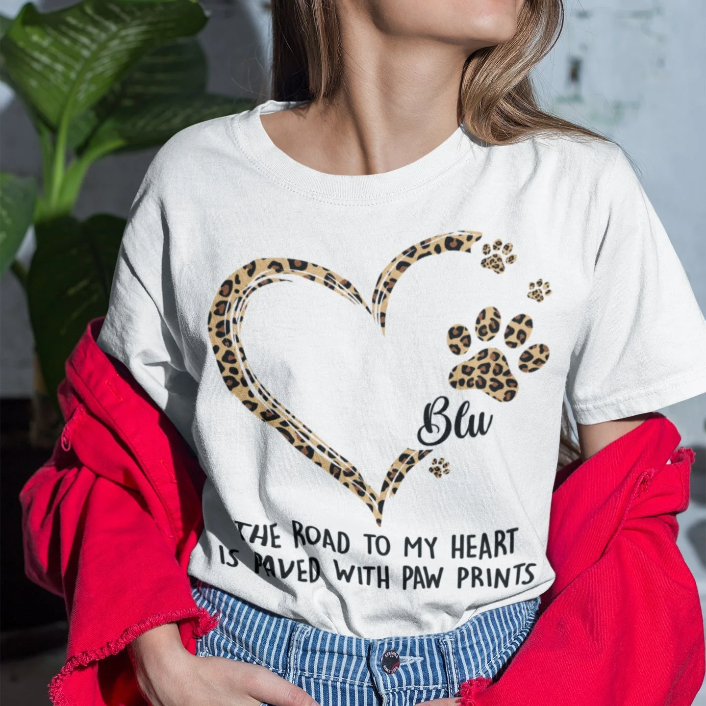 Road To Heart Pattern - Personalized Custom Unisex T-shirt - Image 5