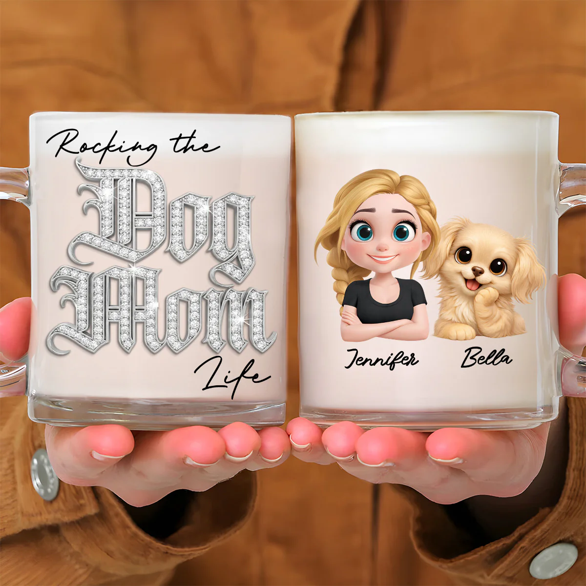 Rocking My Way - Personalized Custom 3D Effect Glass Mug
