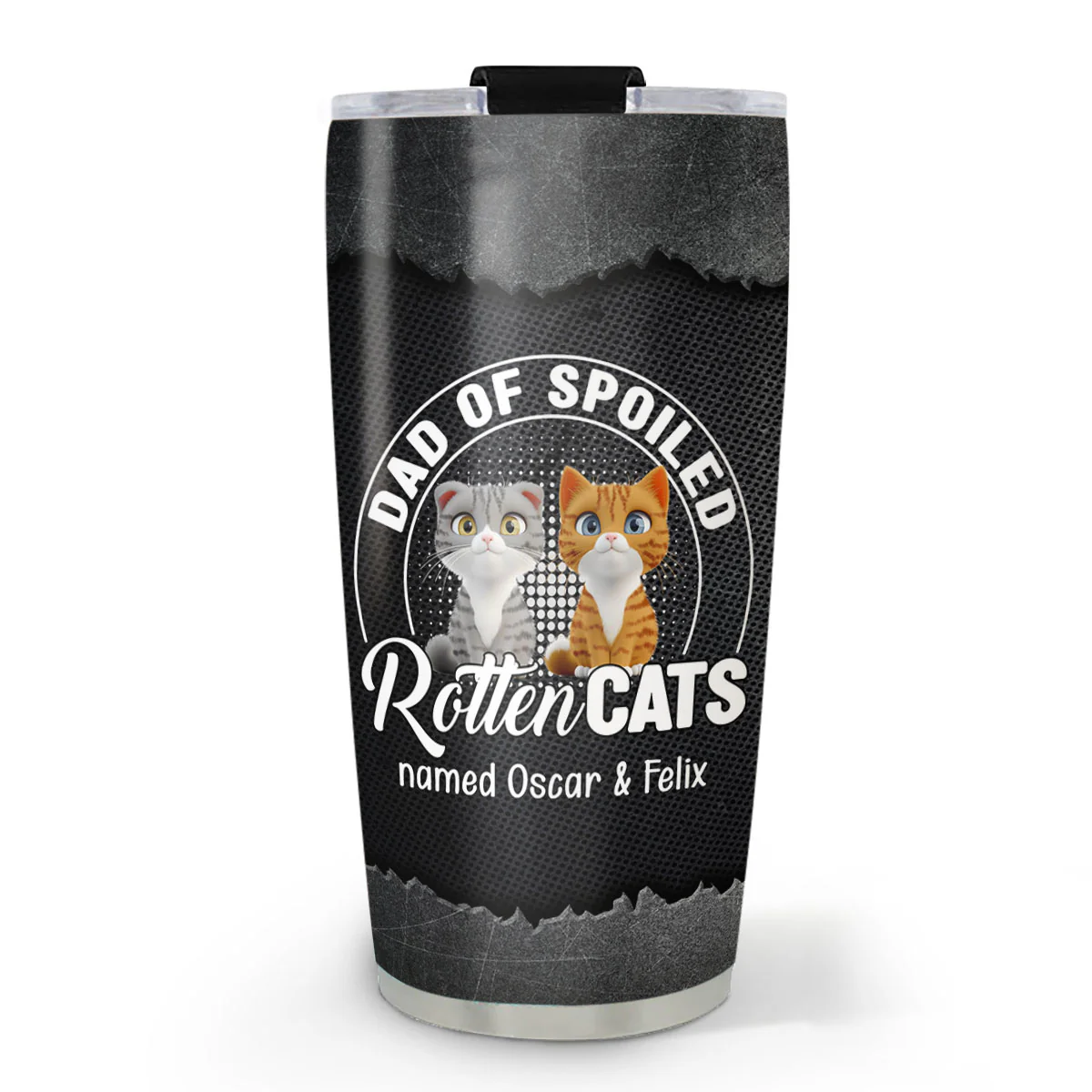 Rotten Cat Cartoon - Personalized Custom Tumbler