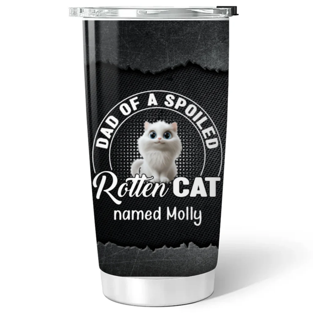 Rotten Cat Cartoon - Personalized Custom Tumbler - Image 5