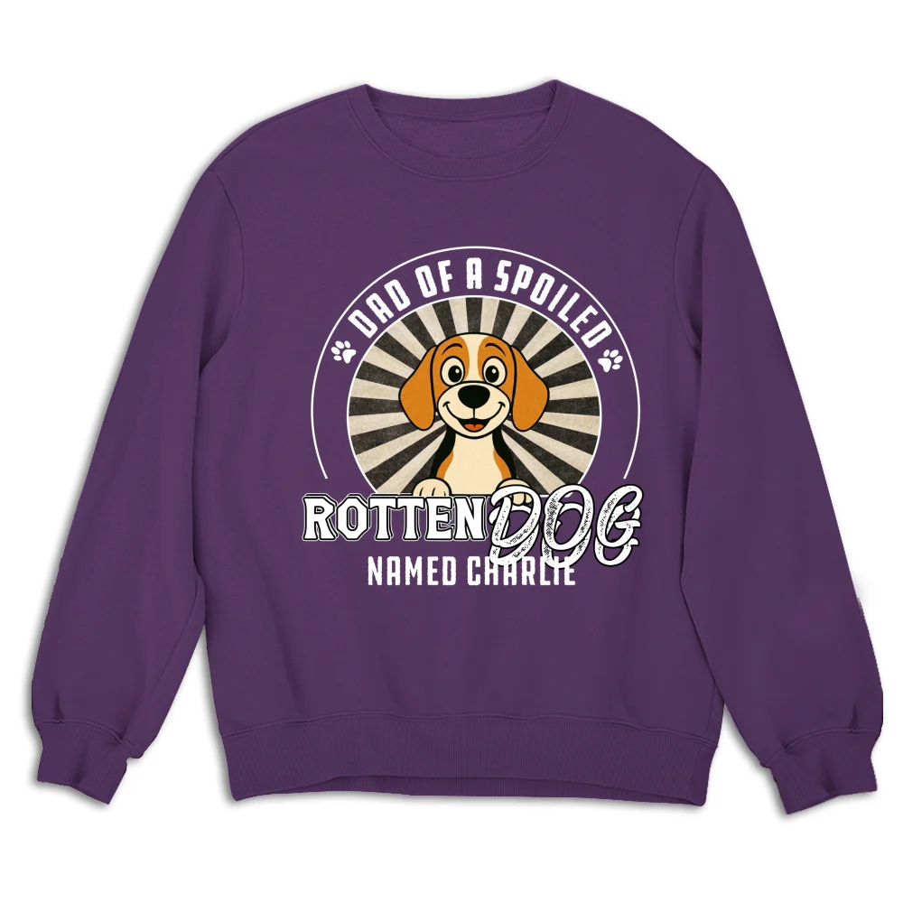 Rotten Dog Of Mom Retro - Personalized Custom Sweatshirt - Image 10
