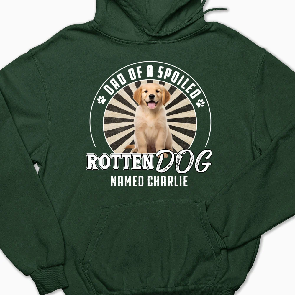 Rotten Dog Of Mom Retro Photo - Personalized Custom Hoodie - Image 4