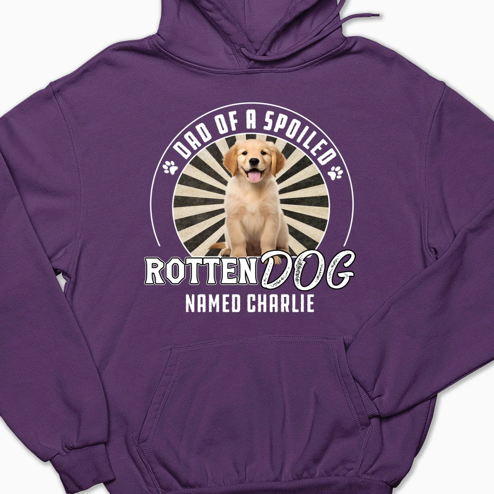Rotten Dog Of Mom Retro Photo - Personalized Custom Hoodie - Image 5