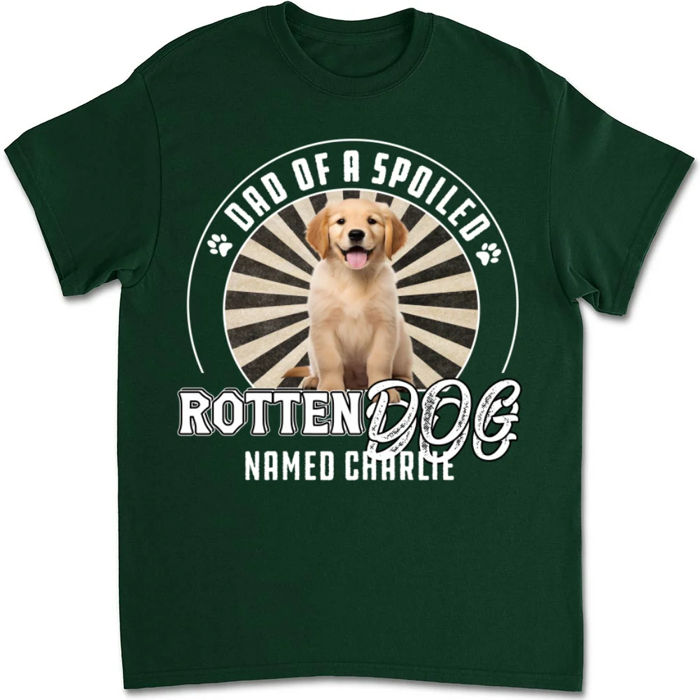 Rotten Dog Of Mom Retro Photo - Personalized Custom Unisex T-Shirt - Image 4